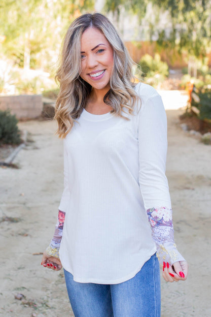 Pleasantly Abloom Long Sleeve Top