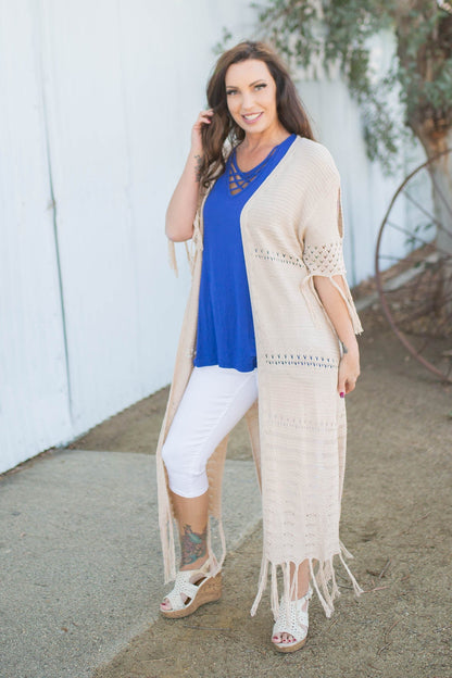 On the Fringe Duster Cardigan