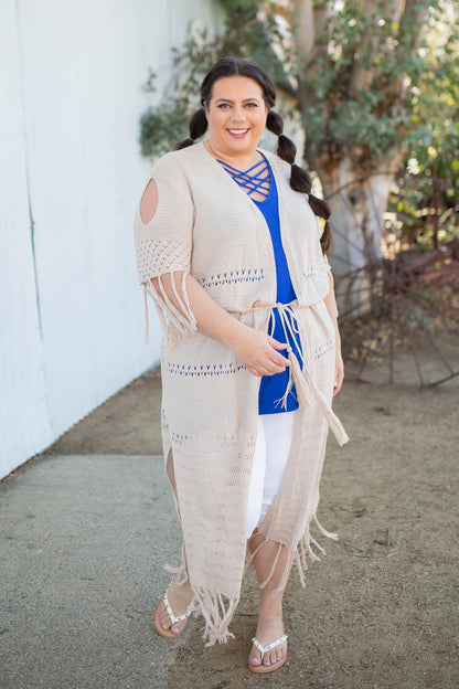 On the Fringe Duster Cardigan