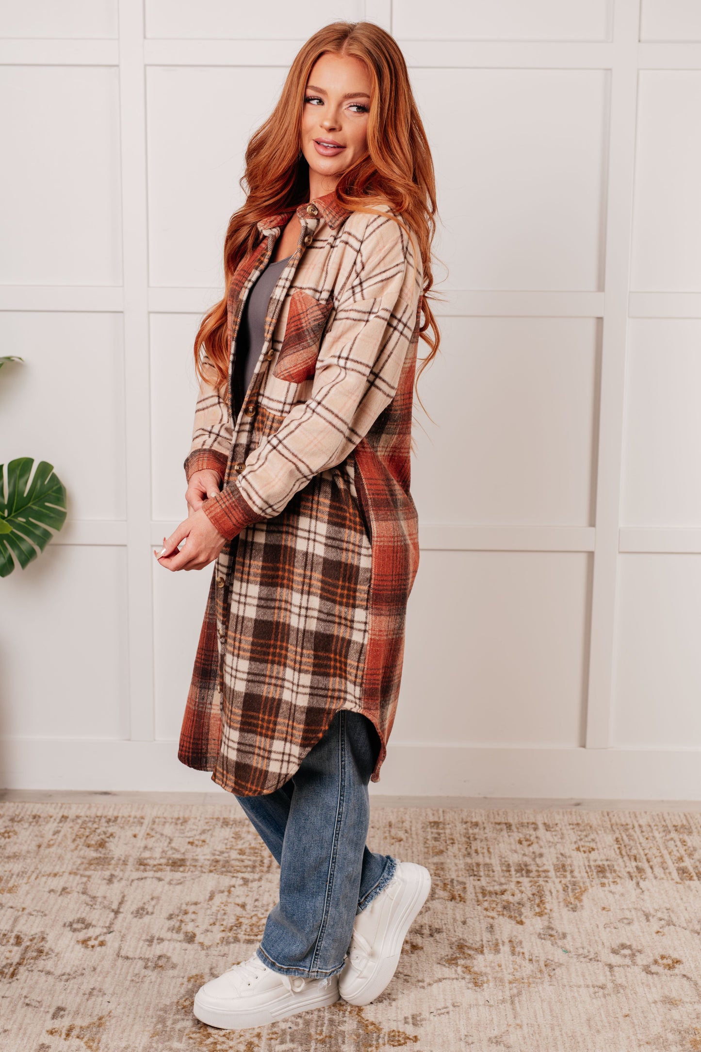 Cabin Fever Flannel Plaid Oversized Shacket