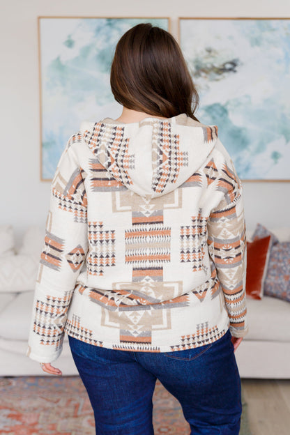 Just Going For It Aztec Hoodie